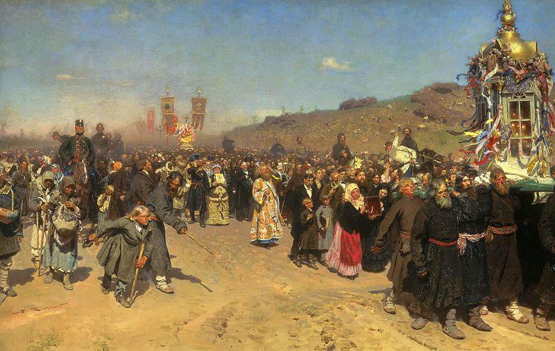 Ilya Repin Easter Procession in the Region of Kursk oil painting picture
